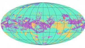 هذه أول خريطة شاملة لتيتان، أحد أقمار زحل